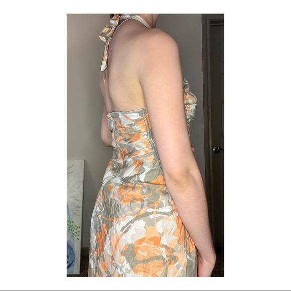 🧡 Armani Exchange Halter Silk Blend Dress 🧡 - Picture 2 of 3